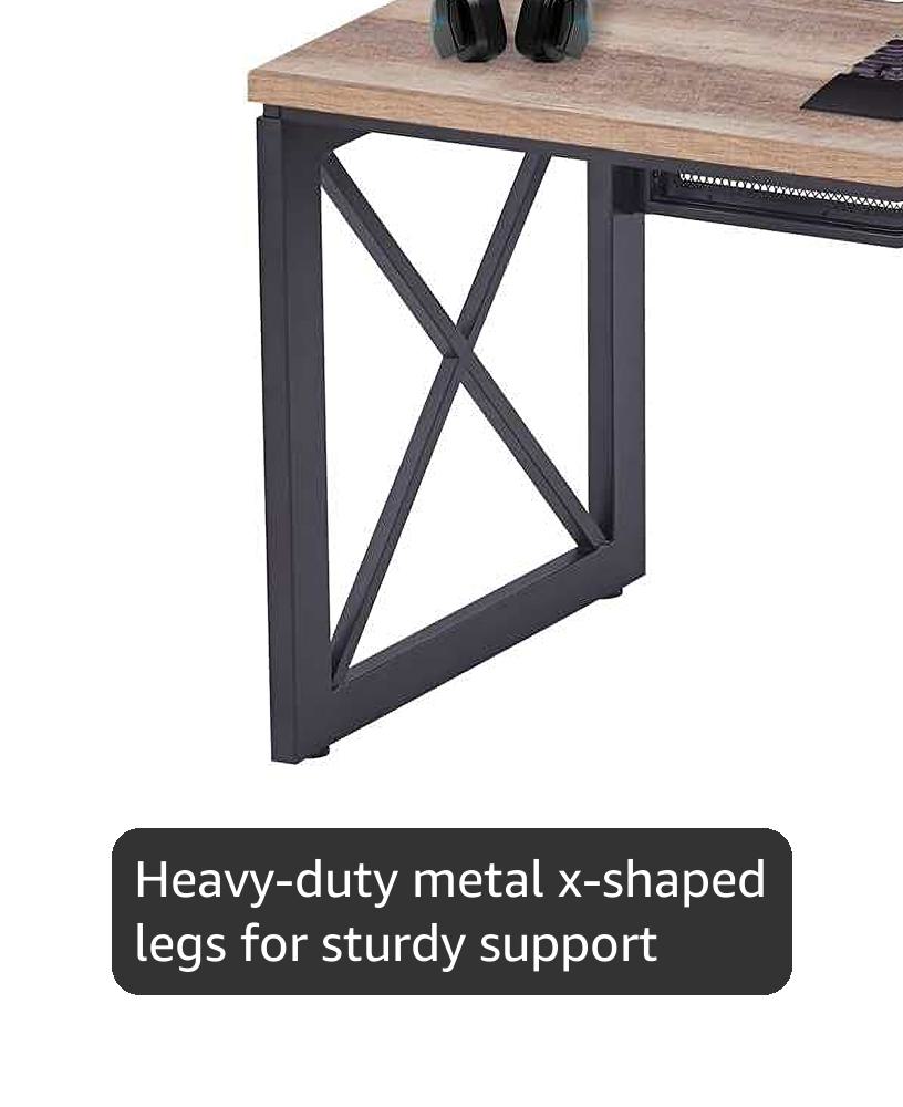 テーブル・机 Igors new desk Amazon.com: HUANUO 63″ L-Shaped Standing Desk, Built-in Power